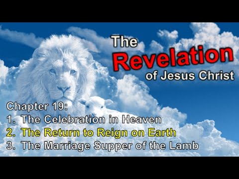 Image of a lion and clouds with text about the Revelation of Jesus Christ and biblical chapters.