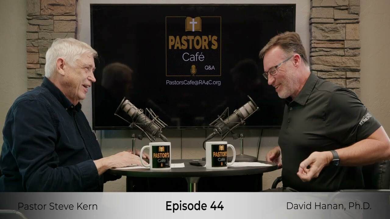 Pastors training session at Liberty Pastors Cafe with Pastor Steve Kern and David Hanan, Ph.D., disc.