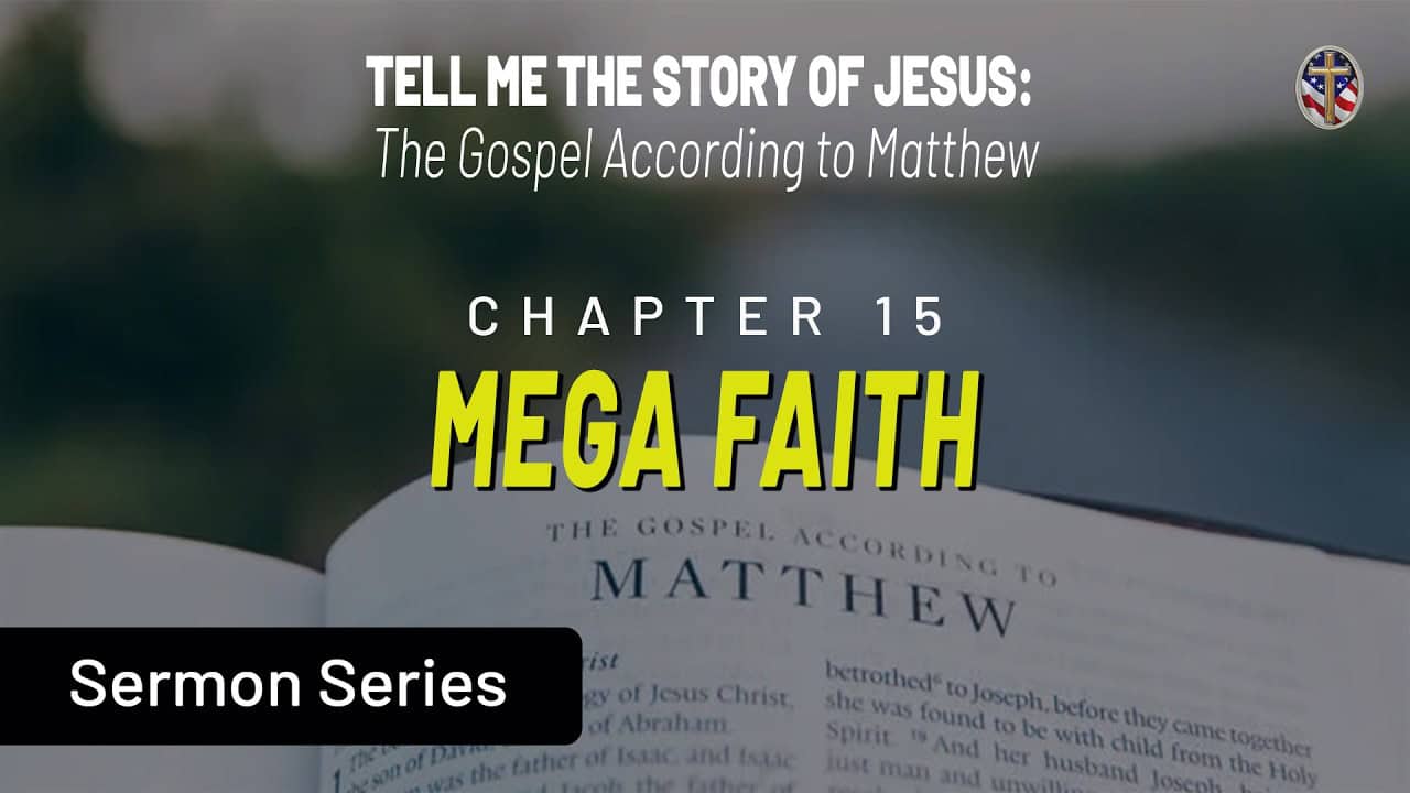 Liberty Pastors Training session on Mega Faith from Matthew 15, part of the Gospel series.