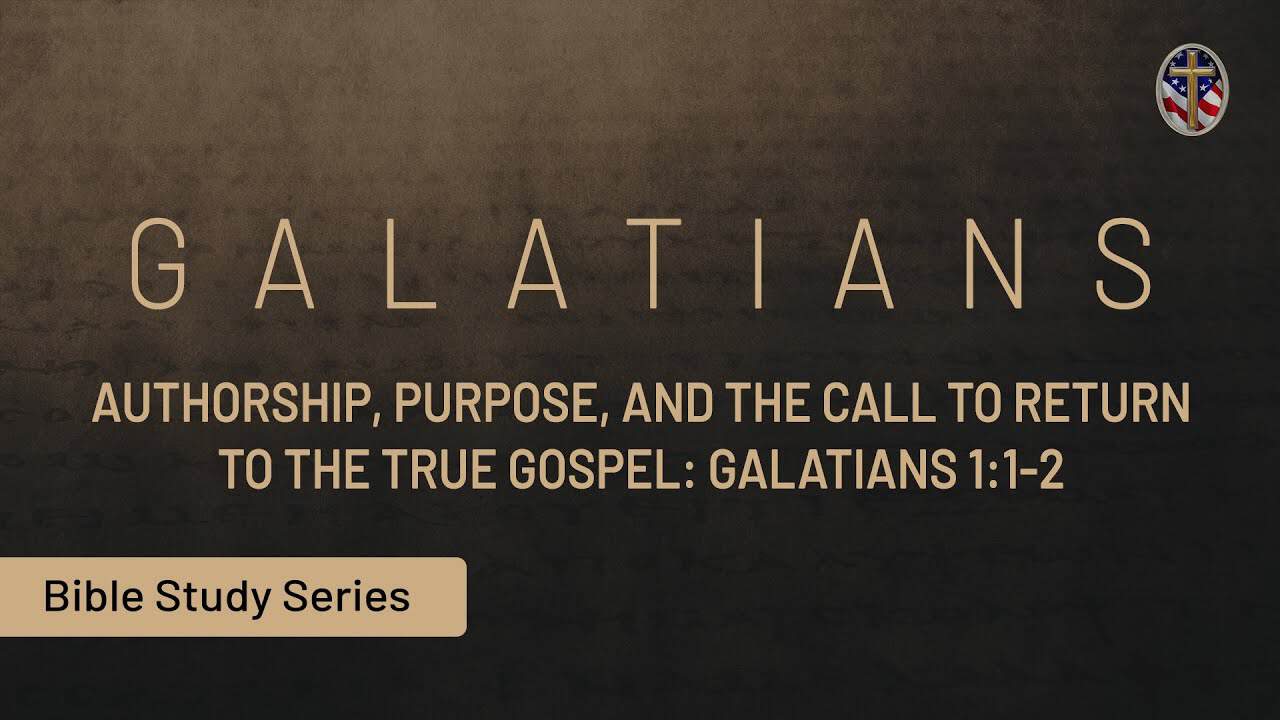 Bible study session on Galatians focusing on authorship, purpose, and gospel call at Liberty Pastors.