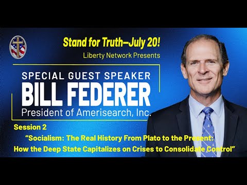 Bill Federer speaking at Liberty Pastors Training event on July 20.