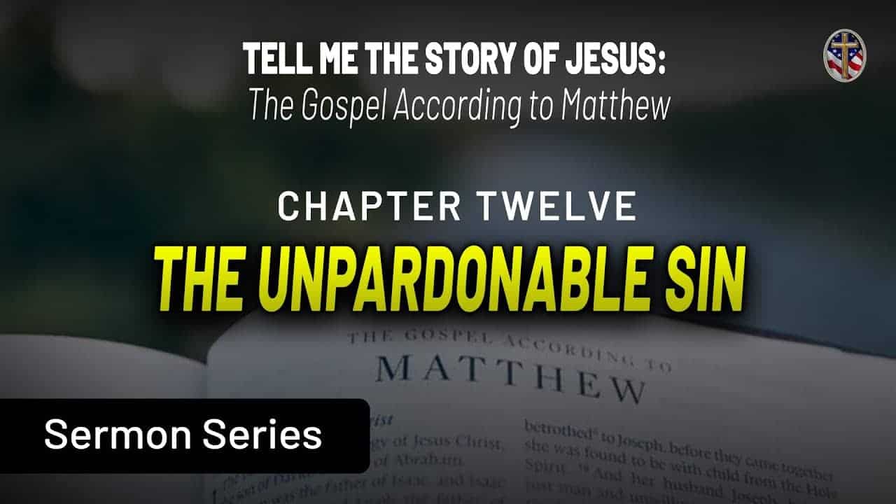 Biblical teaching session on Matthew about the unpardonable sin in Christianity.