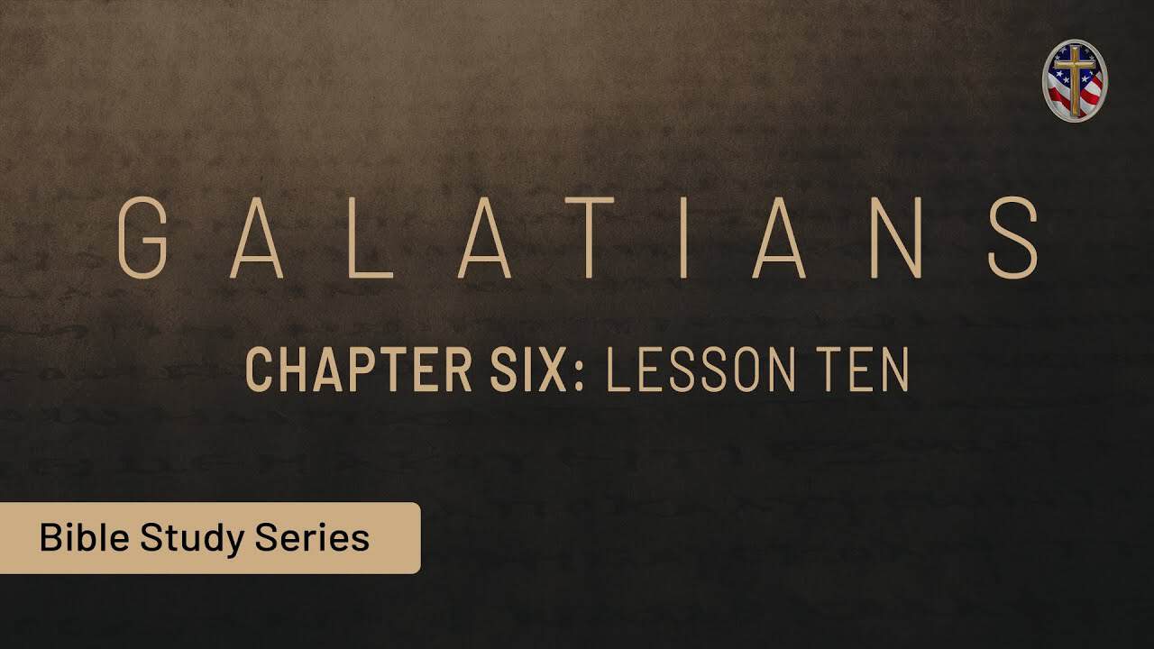 Bible study training session on Galatians, chapter six, lesson ten, for pastors and church leaders.