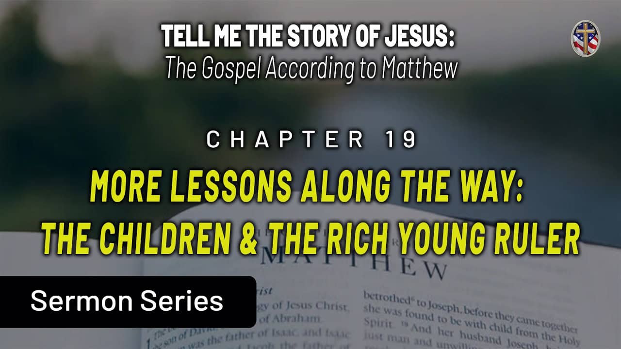 Liberty Pastors training session on Matthew 19 about children and young rulers.