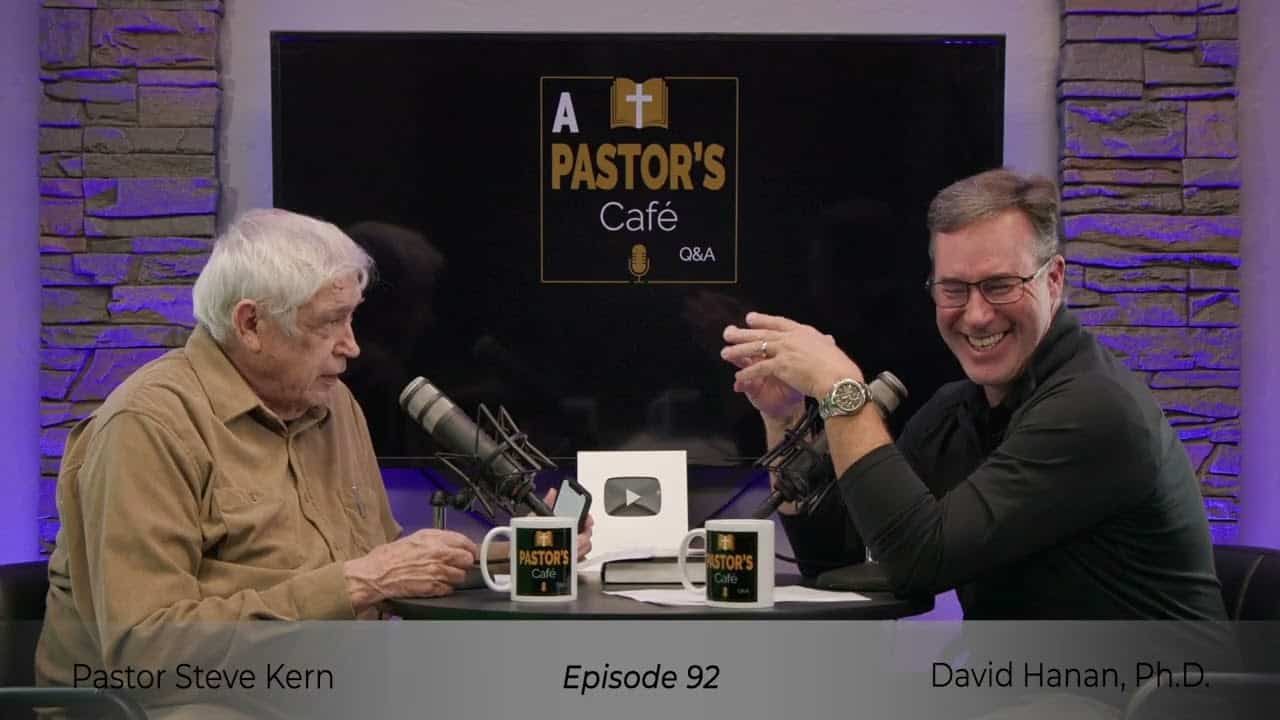 Pastors training session with Pastor Steve Kern and David Hanan, Ph.D., discussing leadership and mi.