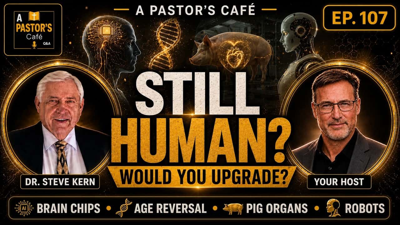Discussion on human upgrade topics including brain chips and pig organs.